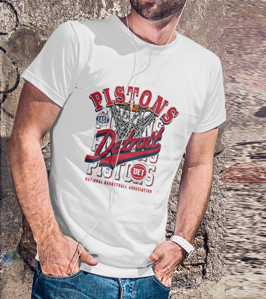 Detroit Pistons The East National Basketball Association Basketball T-Shirt