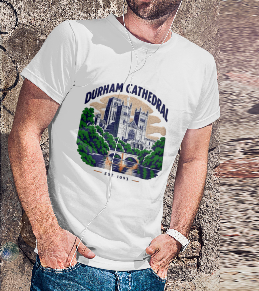 Durham Cathedral Est 1093 Iconic Landmark Travel Souvenir T-Shirt