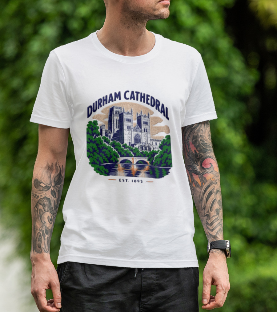 Durham Cathedral Est 1093 Iconic Landmark Travel Souvenir T-Shirt
