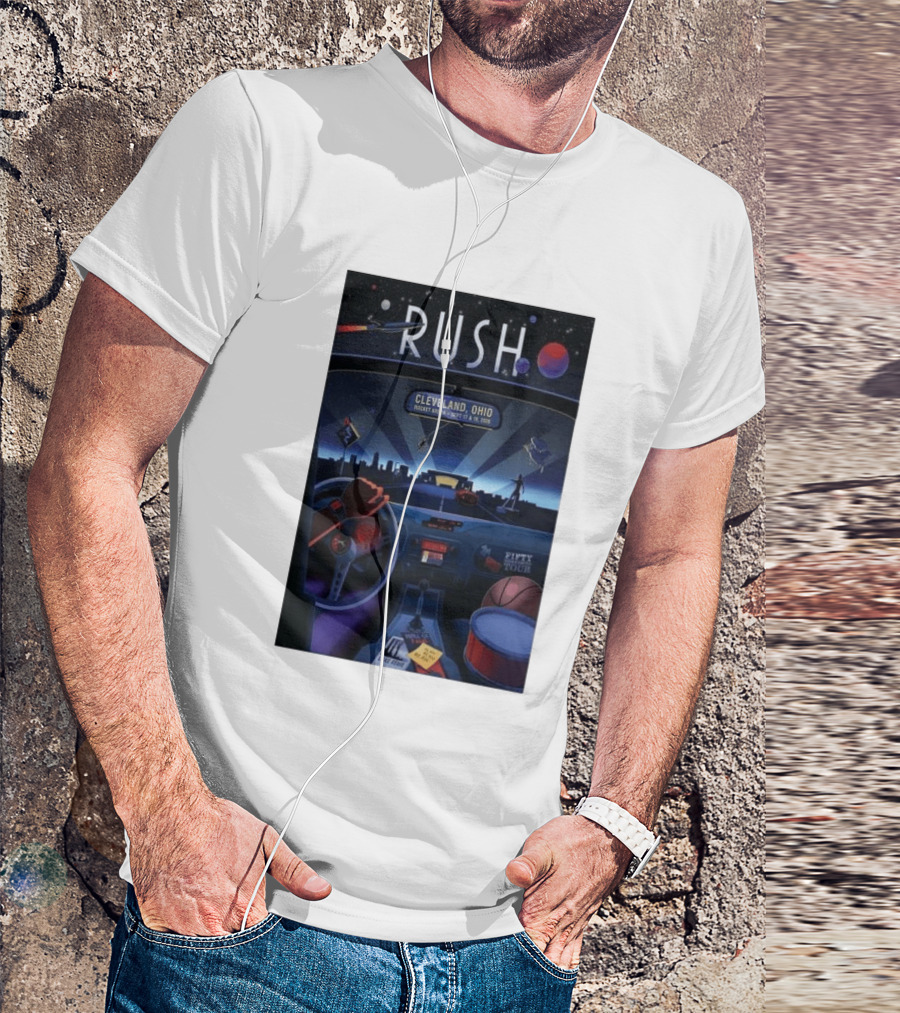 Rush Fifty Tour Cleveland Ohio Rocket Arena September 17 & 19 2026 T-Shirt