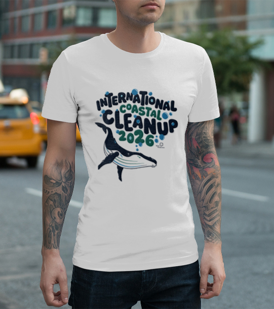 International Coastal Cleanup 2026 Humpback Whale T-Shirt