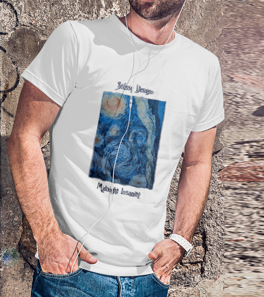 Stüssy Midnight Insanity The Starry Night T-Shirt