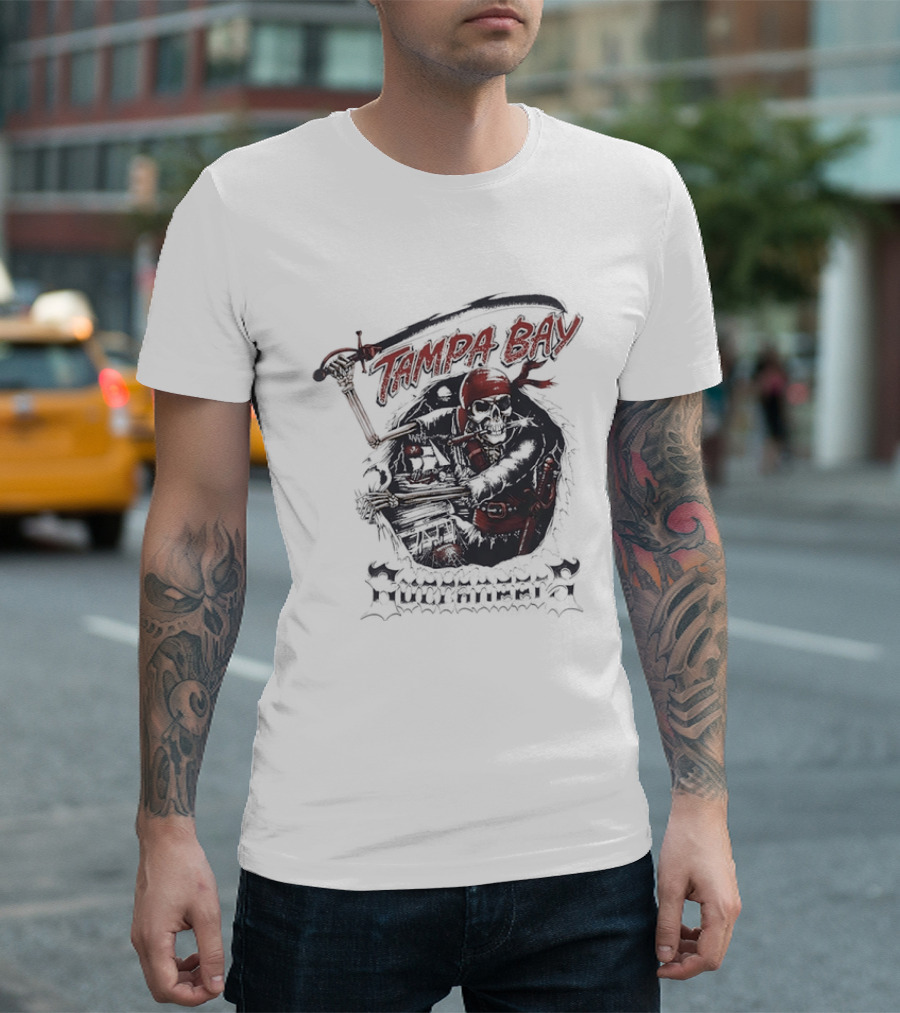 Tampa Bay Buccaneers Skeleton Pirate T-Shirt