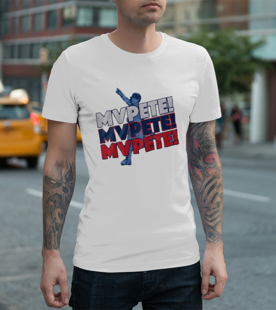 Pete Crow Armstrong Chicago Cubs MVPete Chant Celebration T-Shirt