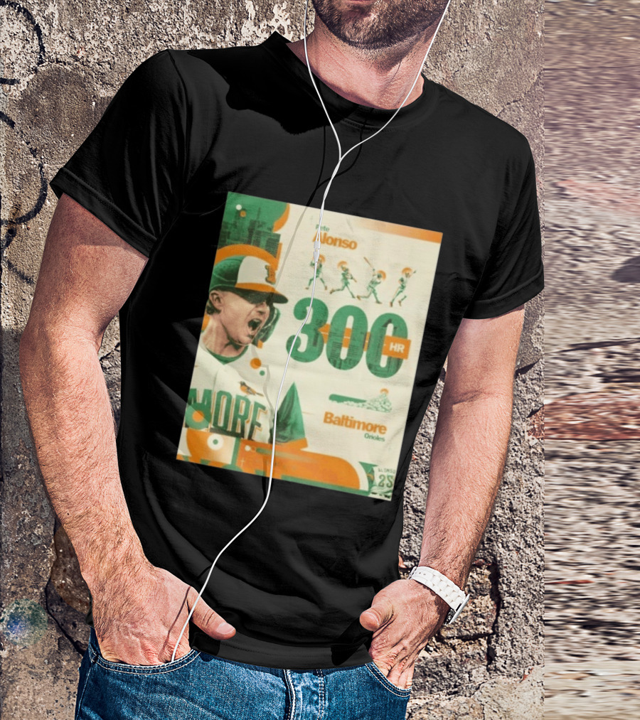 Pete Alonso 300 HR Baltimore Orioles Career Milestone T-Shirt