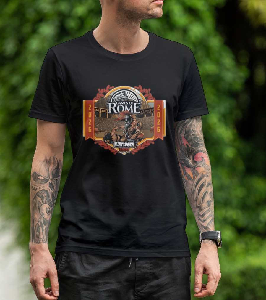 RMN Events Games Of Rome 2026 Gladiator Arena T-Shirt
