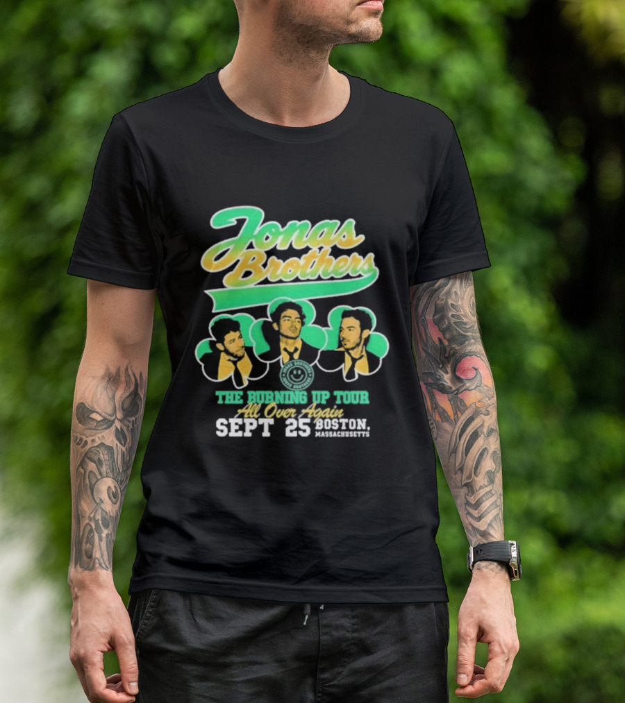 Jonas Brothers The Bringing Up Tour All Over Again Sept 25 Boston Massachusetts T-Shirt