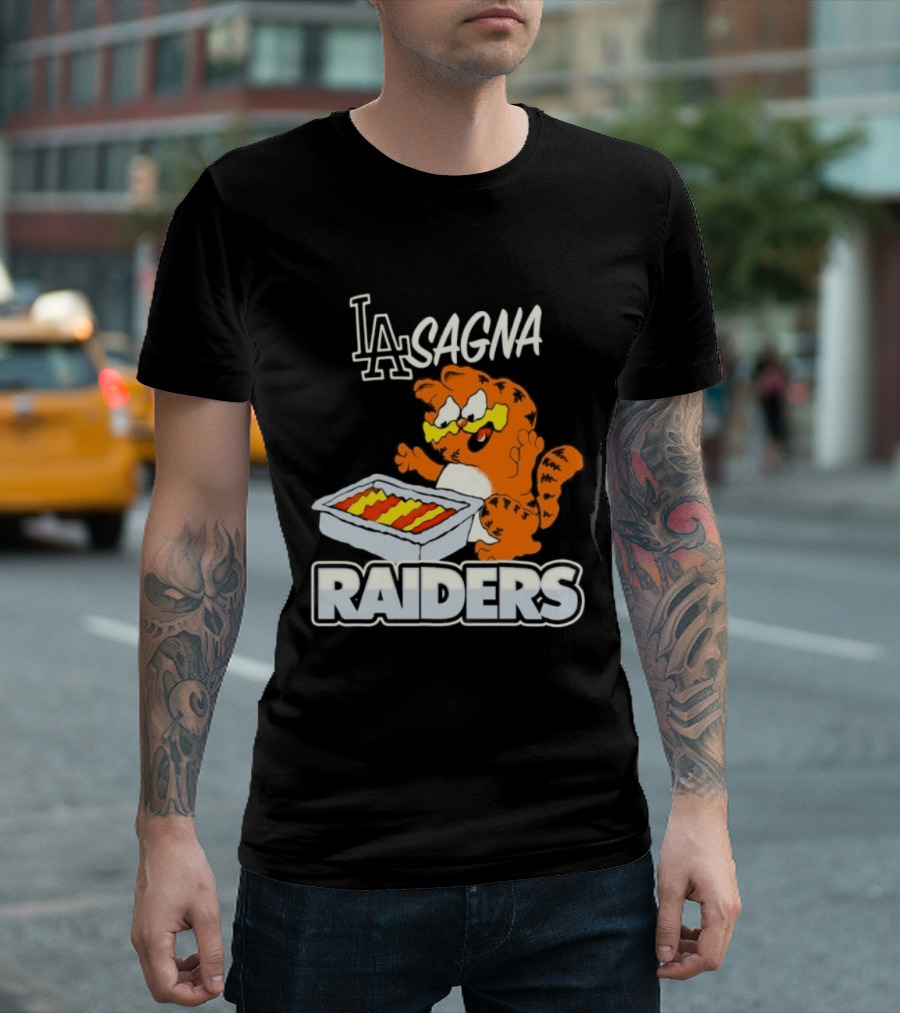 LA Lasagna Cat Raiders T-Shirt