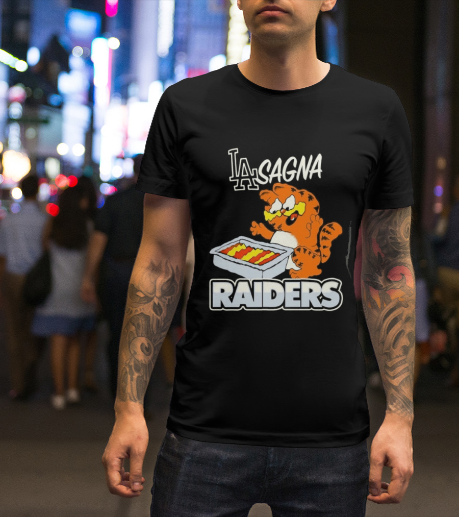 LA Lasagna Cat Raiders T-Shirt