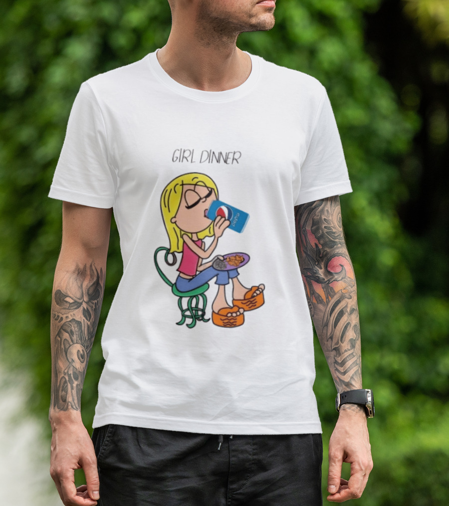 Lizzie McGuire Y2K Girl Dinner Pepsi Retro Fashion T-Shirt