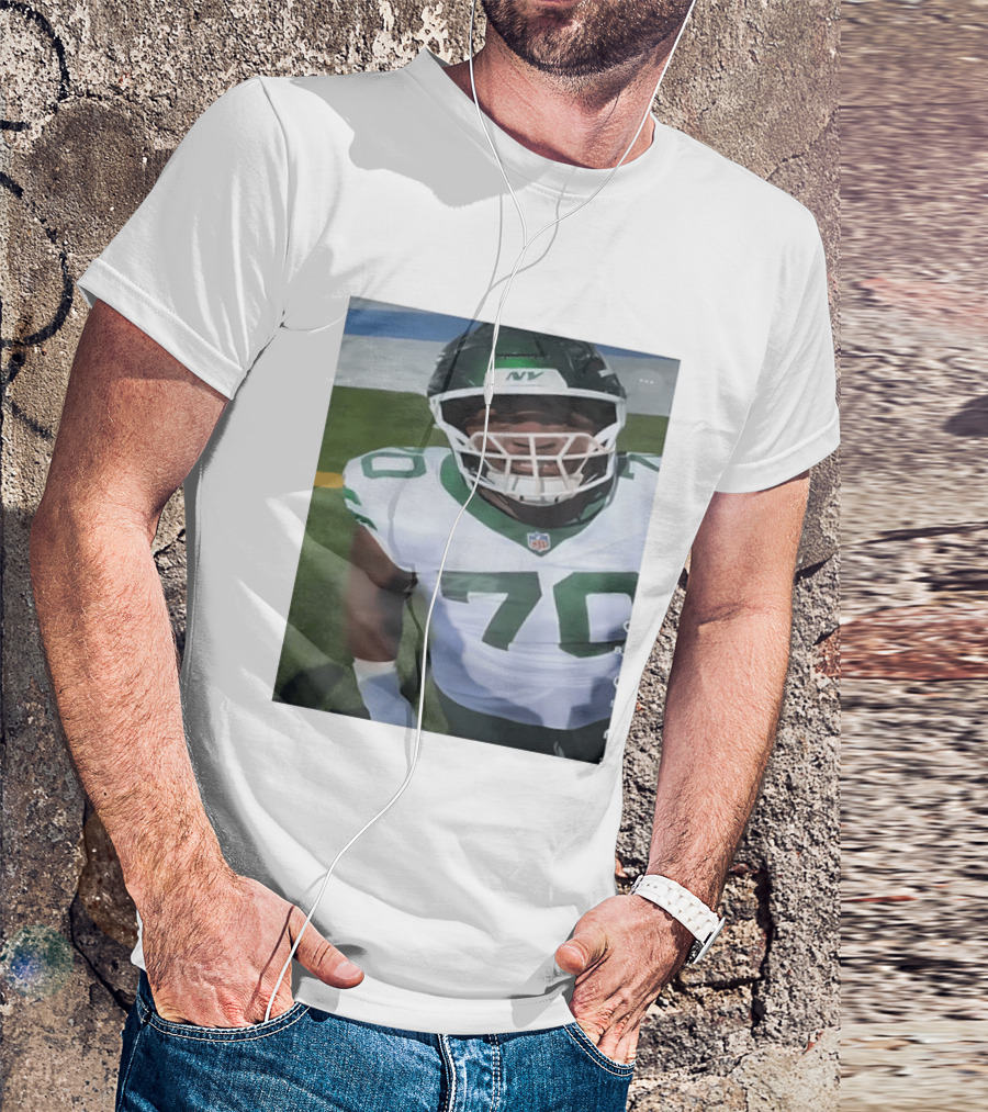New York Jets Number 70 Football Player NFL Jersey T-Shirt