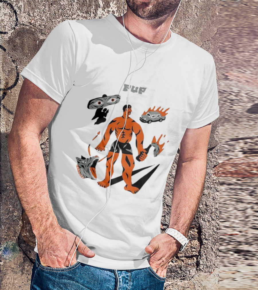 Pup Band Punk Rock Alternative Music Fire Eyed Van And Warrior Scene T-Shirt
