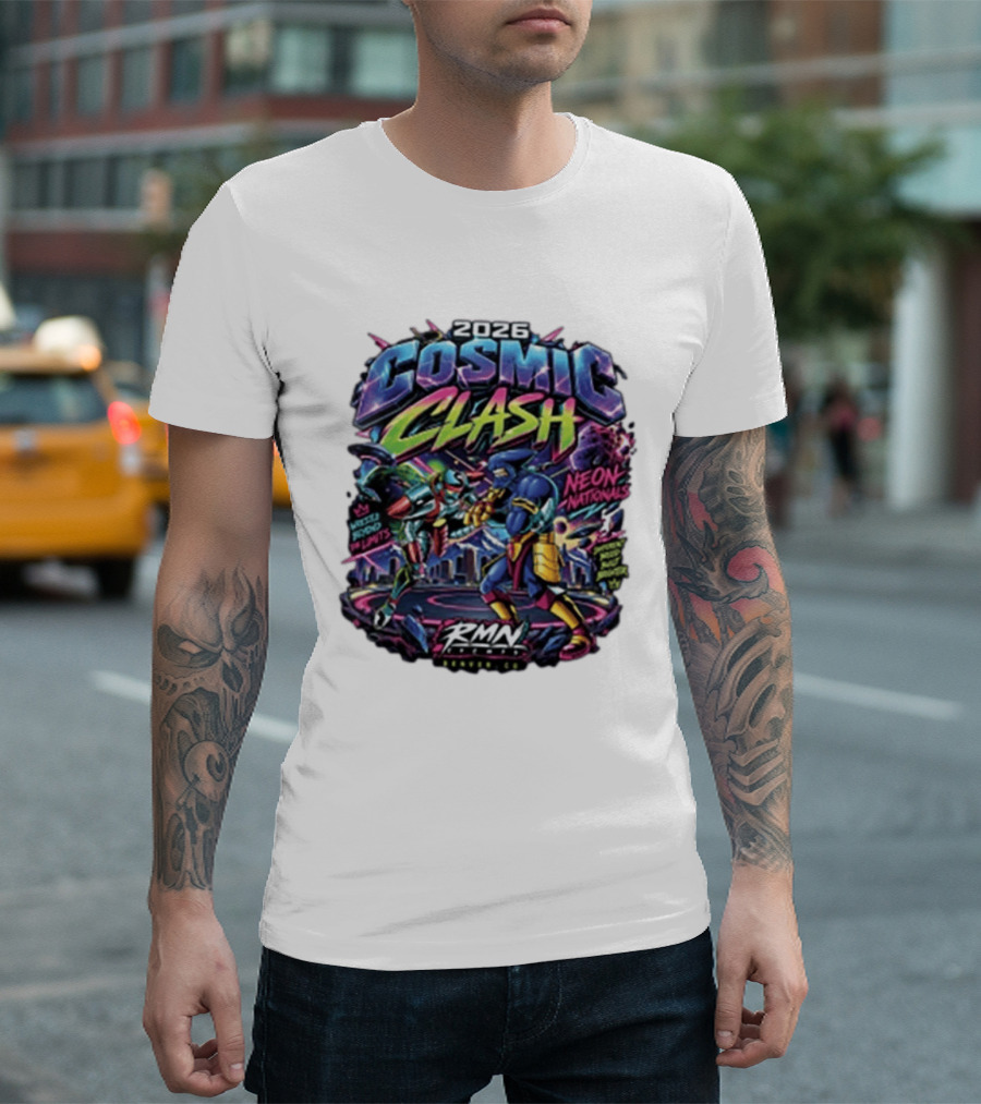 2026 Cosmic Clash Neon Nationals RMN Events T-Shirt
