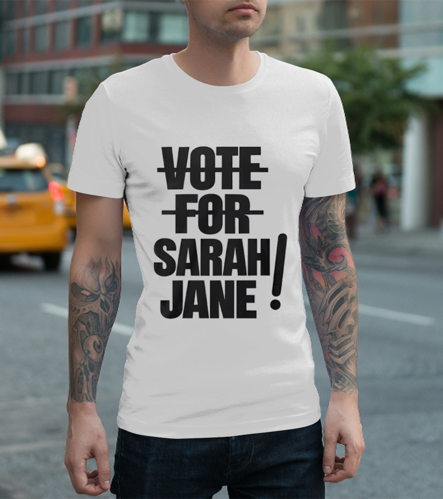 Vote For Sarah Jane Doctor Who Sci Fi TV Show Classic Fan Merchandise T-Shirt