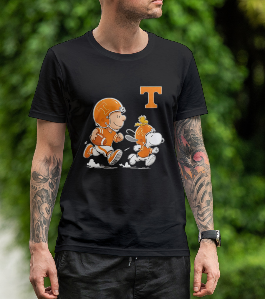 Charlie Brown Snoopy Woodstock Tennessee Volunteers Football 2026 T-Shirt