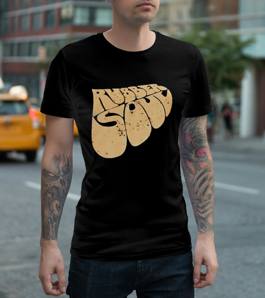 Distressed Rubber Soul Vintage Classic Rock T-Shirt