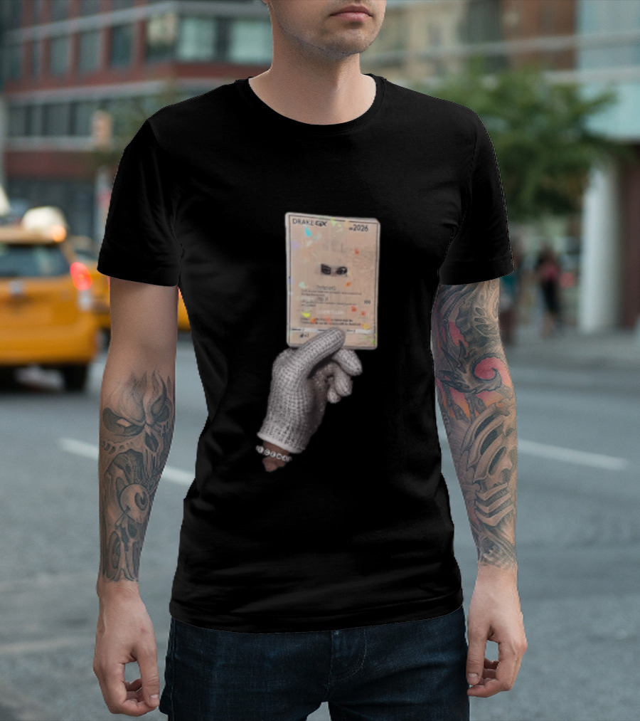 Drake GX 2026 Habibti 100 Rhinestone Glove Holding Trading Card T-Shirt