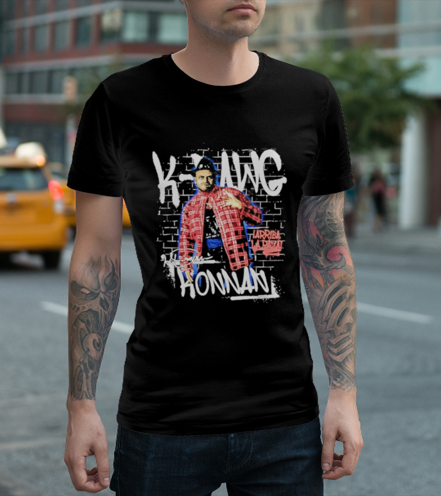 K Dawg Konnan Arriba La Raza Plaid T-Shirt