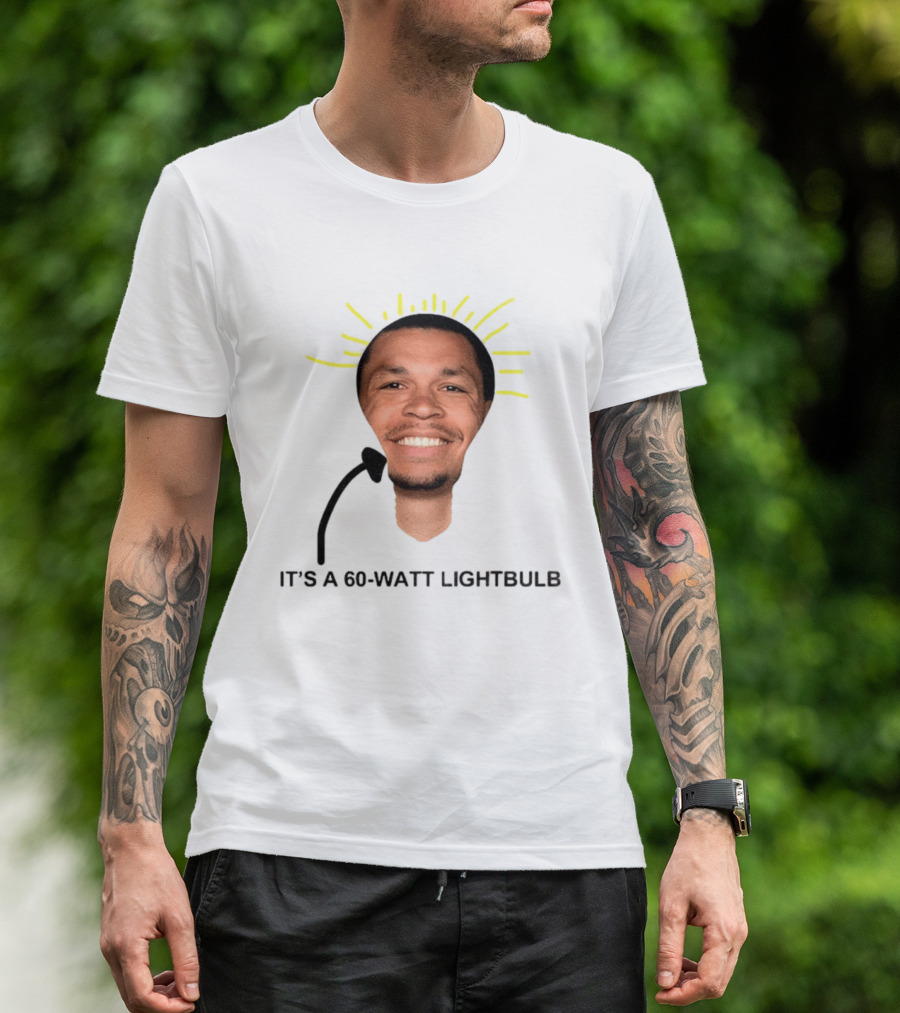 Cyclones NCAAB Jacob Lyftogt It's A 60 Watt Lightbulb Man Face Lightbulb Shape T-Shirt