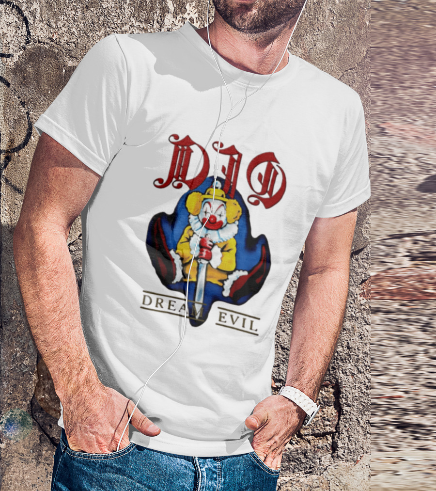 Dio Dream Evil Clown Holding Sword T-Shirt