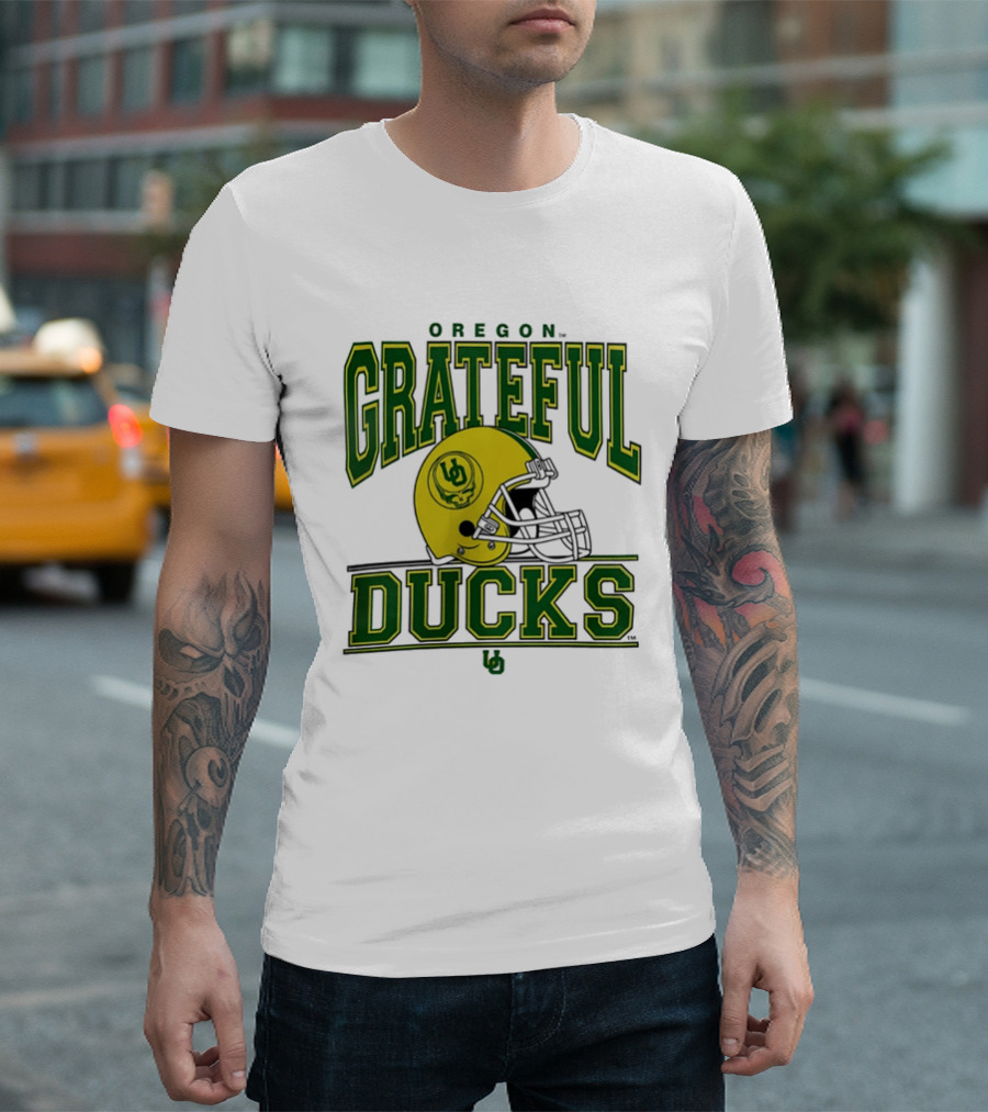 Oregon Grateful Ducks Helmet T-Shirt