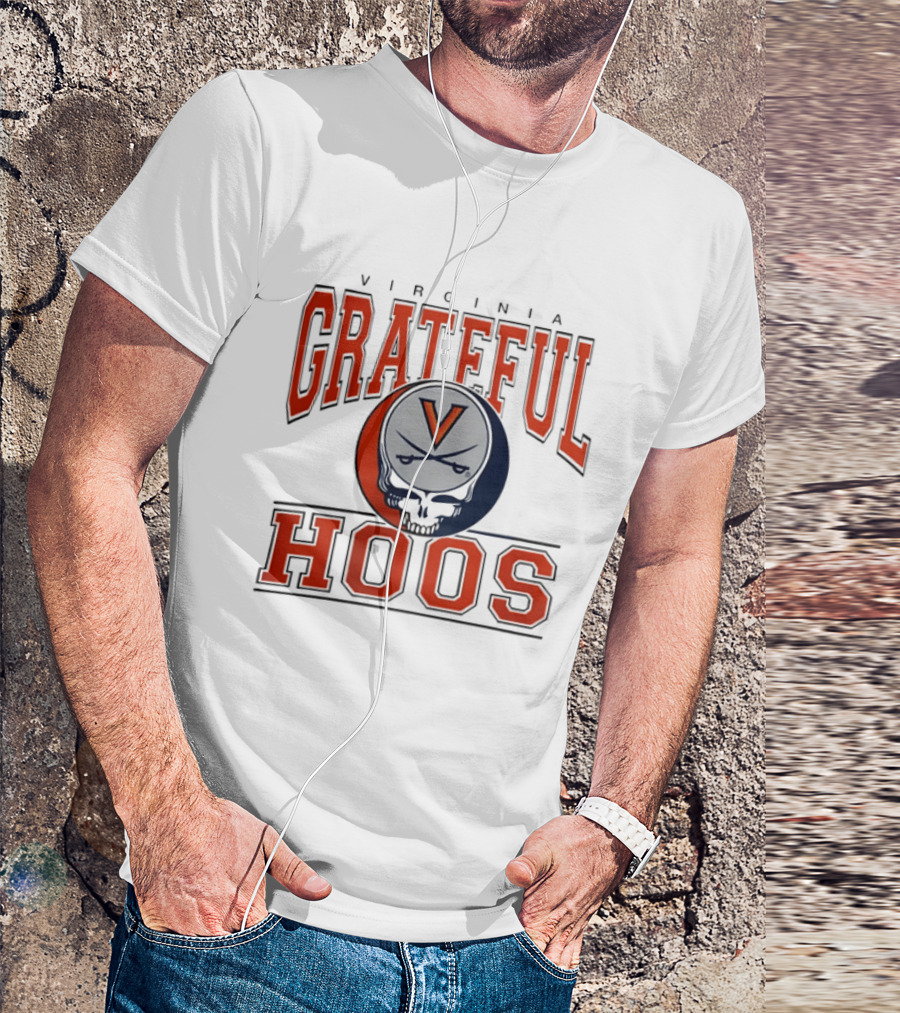 Virginia Cavaliers Grateful Dead Grateful Hoos Steal Your Helmet T-Shirt