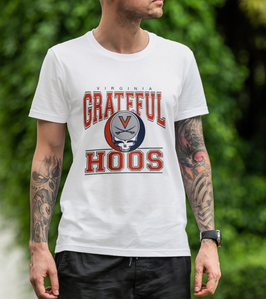 Virginia Cavaliers Grateful Dead Grateful Hoos Steal Your Helmet T-Shirt
