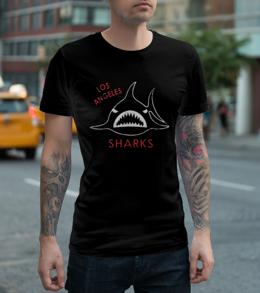 1972 Los Angeles Sharks Retro Hockey Team T-Shirt