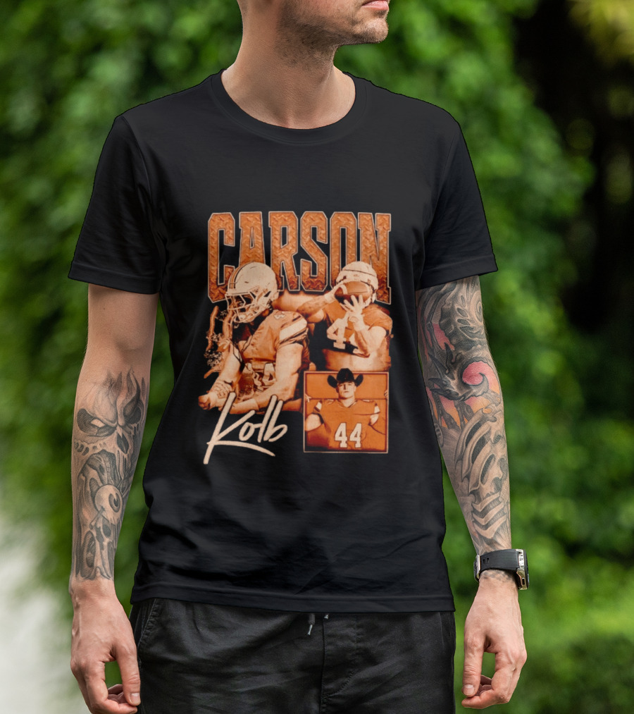 Carson Kolb 44 Football Player Collage T-Shirt