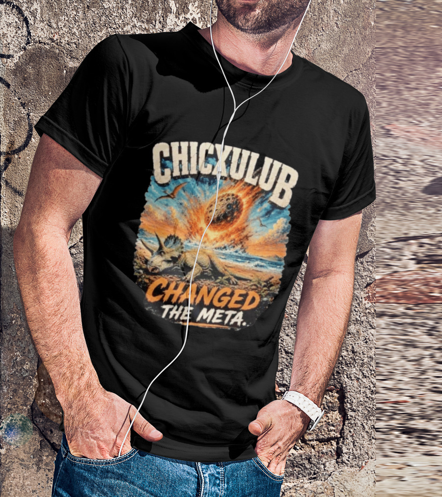 Chicxulub Asteroid Impact Dinosaur Triceratops Extinction Event T-Shirt