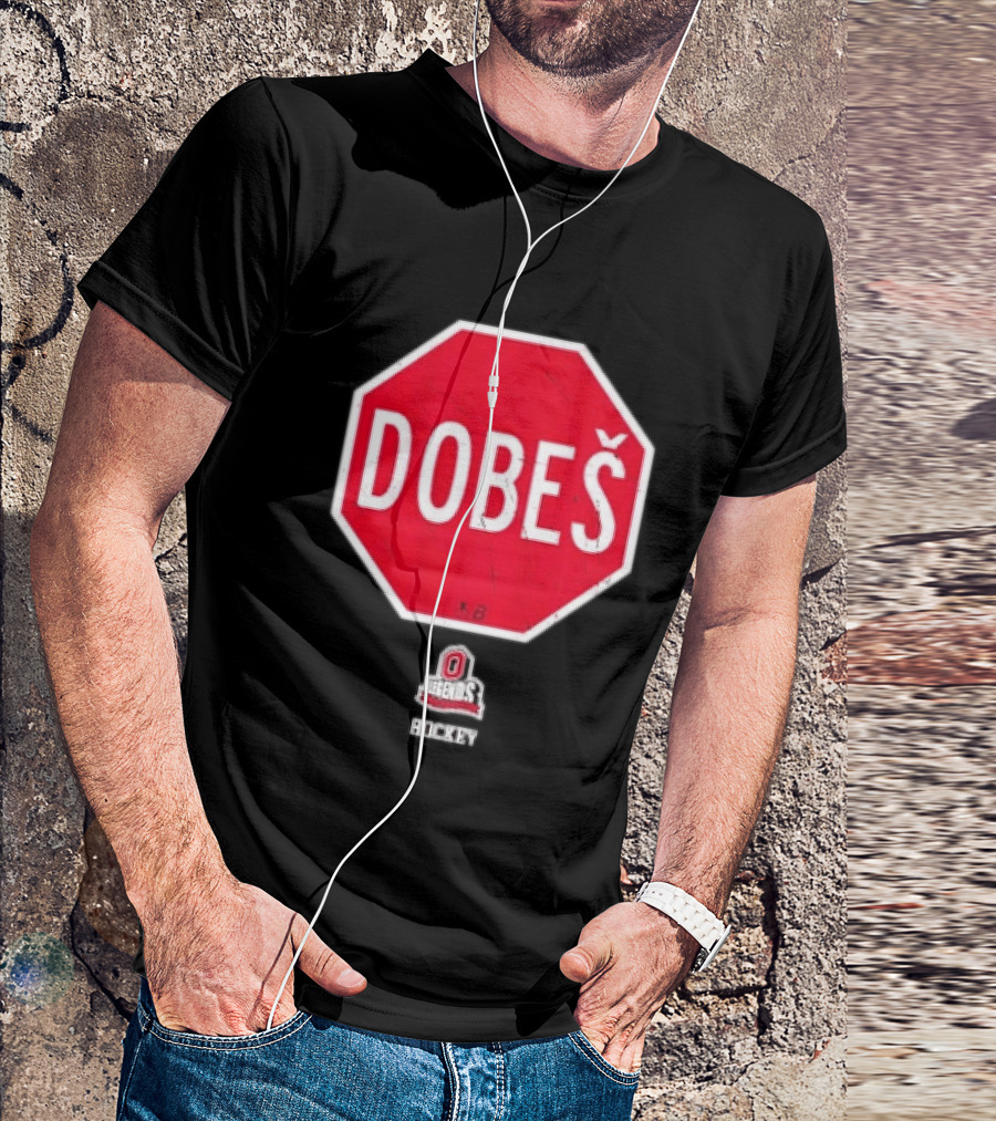 Ohio State Buckeyes Jakub Dobes Stop Sign T-Shirt