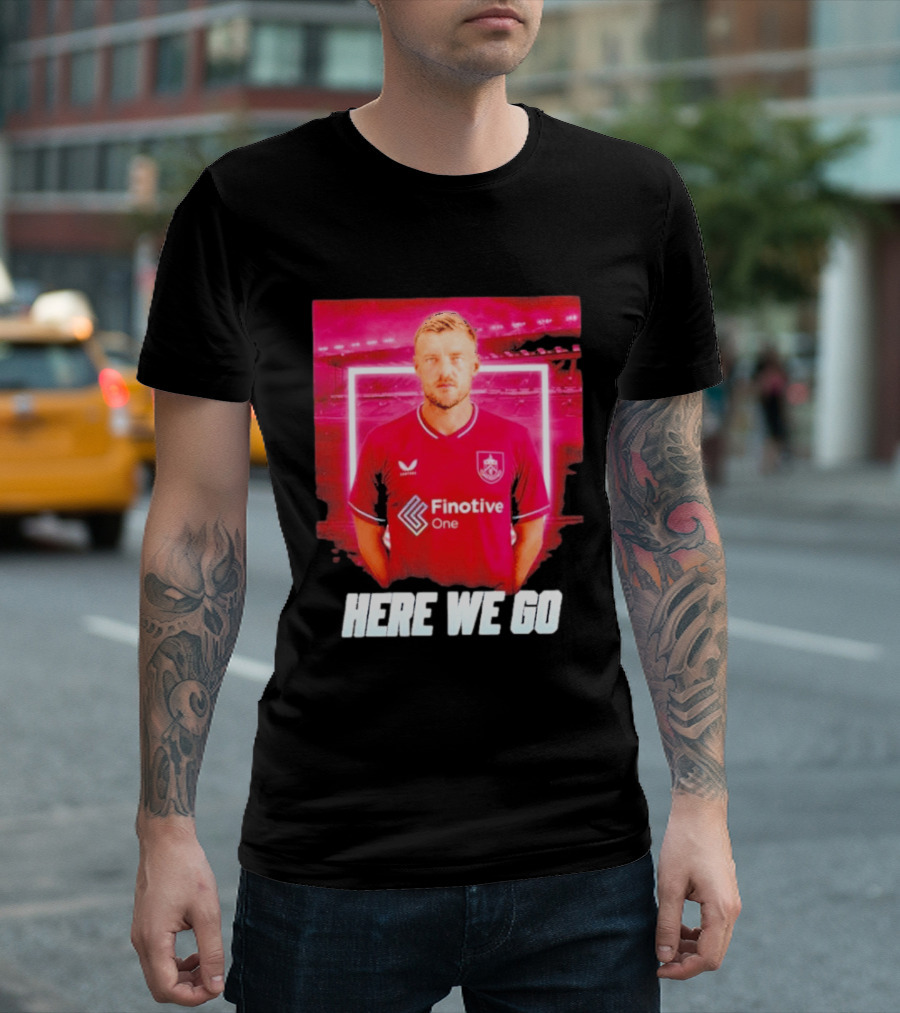Jamie Vardy Here We Go Burnley Transfer News T-Shirt
