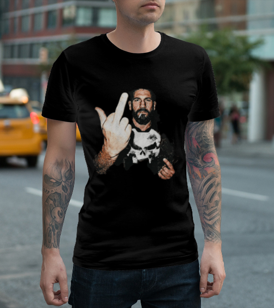 Jon Bernthal Punisher Middle Finger Iconic Gesture T-Shirt