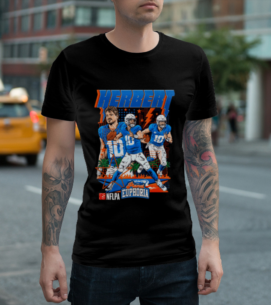 Herbert Player Euphoria NFLPA Limited Edition Lightning Version T-Shirt