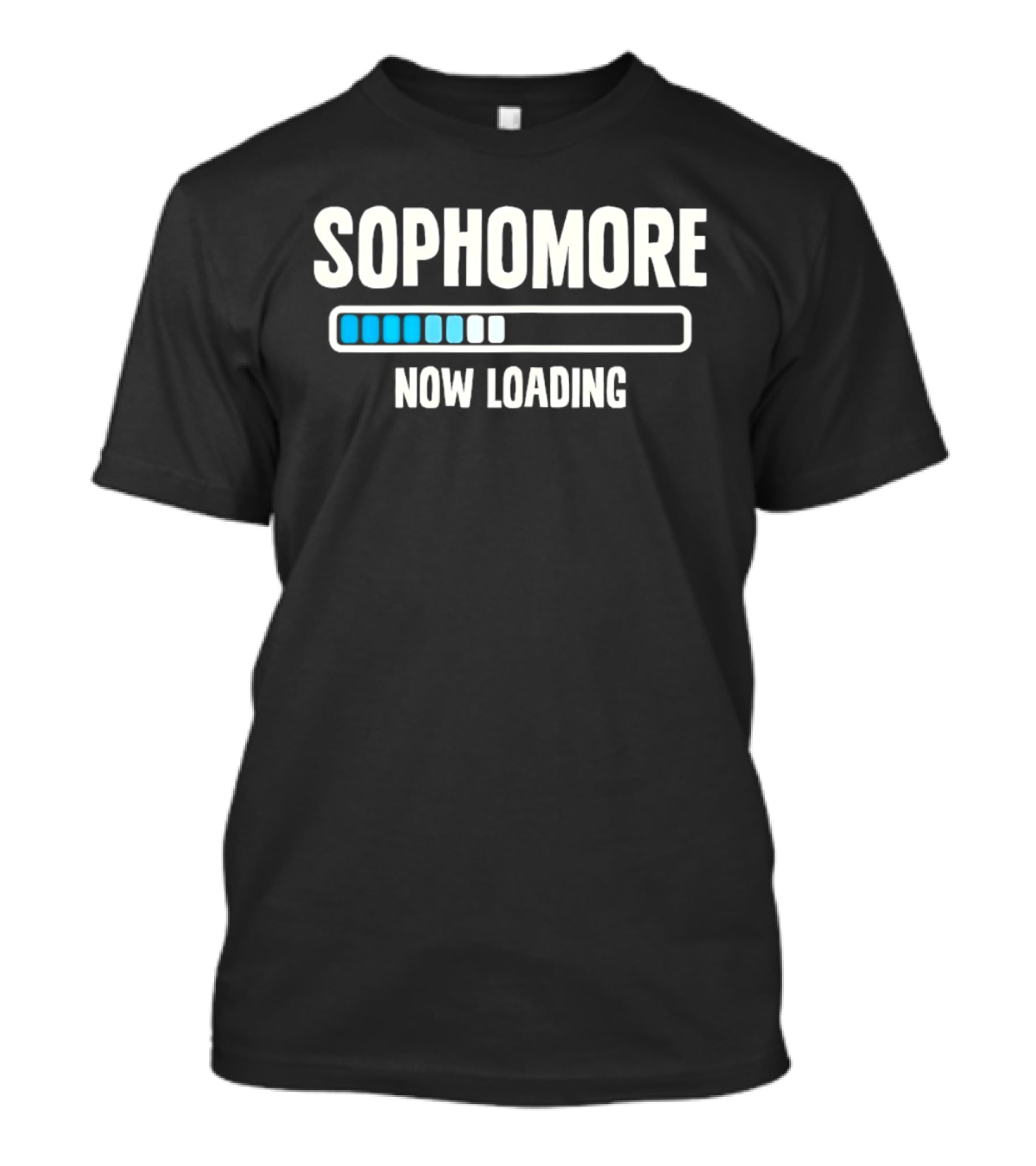 Sophomore Now Loading Back To School Student Progress Bar T-Shirt