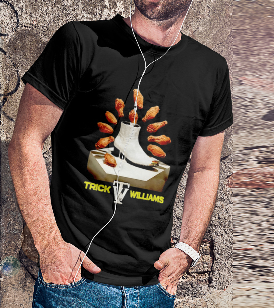Trick Williams WWE Lemon Pepper Steppers Chicken Boot T-Shirt
