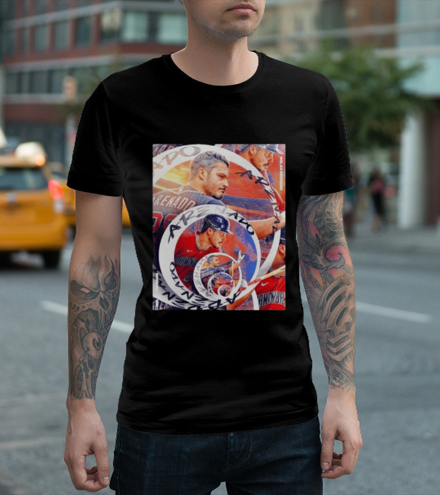 Nolan Arenado Arizona Diamondbacks Baseball Spiral Collage T-Shirt