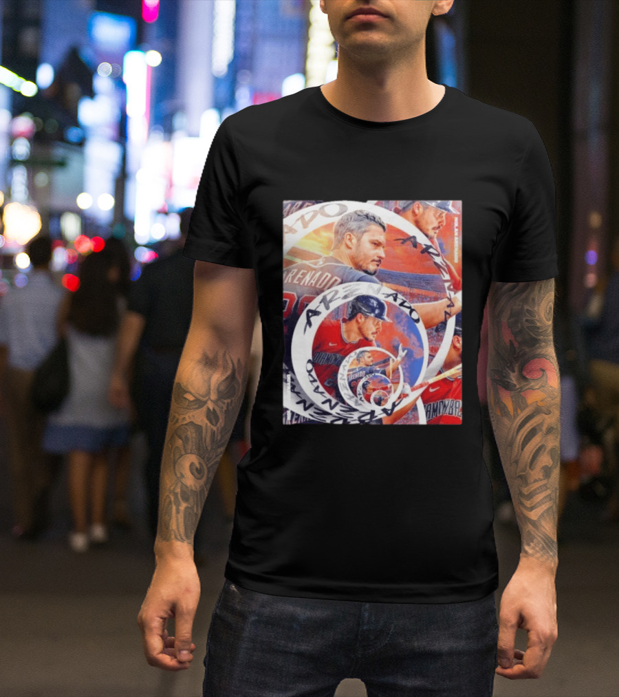 Nolan Arenado Arizona Diamondbacks Baseball Spiral Collage T-Shirt