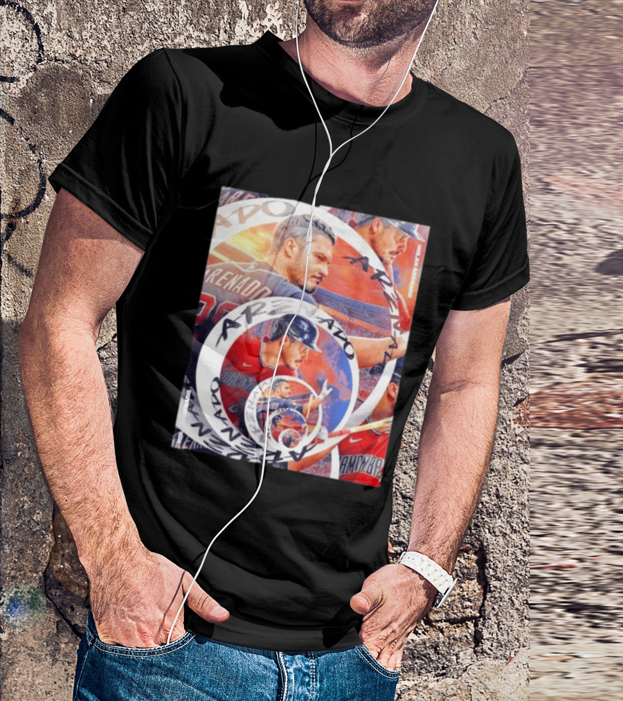 Nolan Arenado Arizona Diamondbacks Baseball Spiral Collage T-Shirt