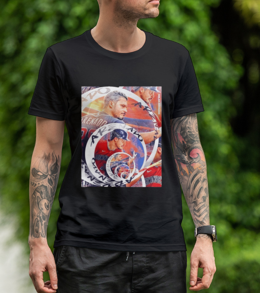 Nolan Arenado Arizona Diamondbacks Baseball Spiral Collage T-Shirt