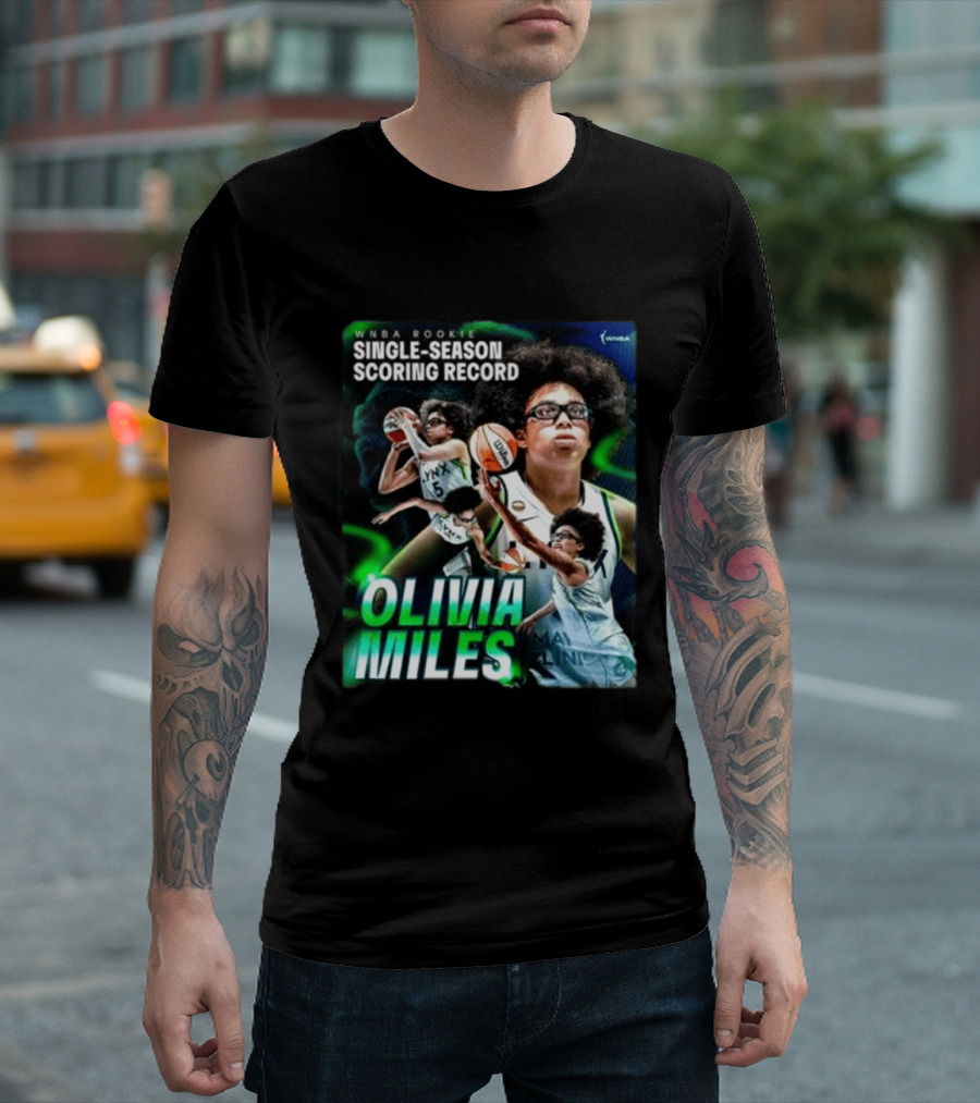 WNBA Rookie Single Season Scoring Record Olivia Miles T-Shirt