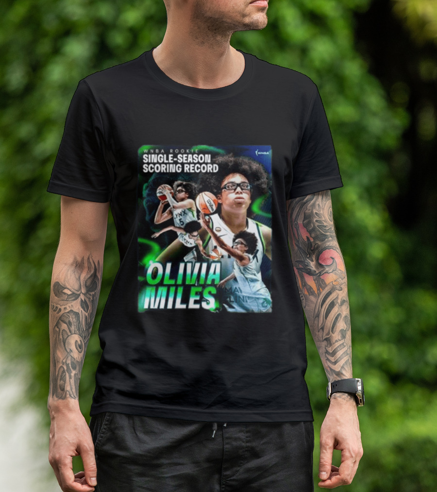 WNBA Rookie Single Season Scoring Record Olivia Miles T-Shirt
