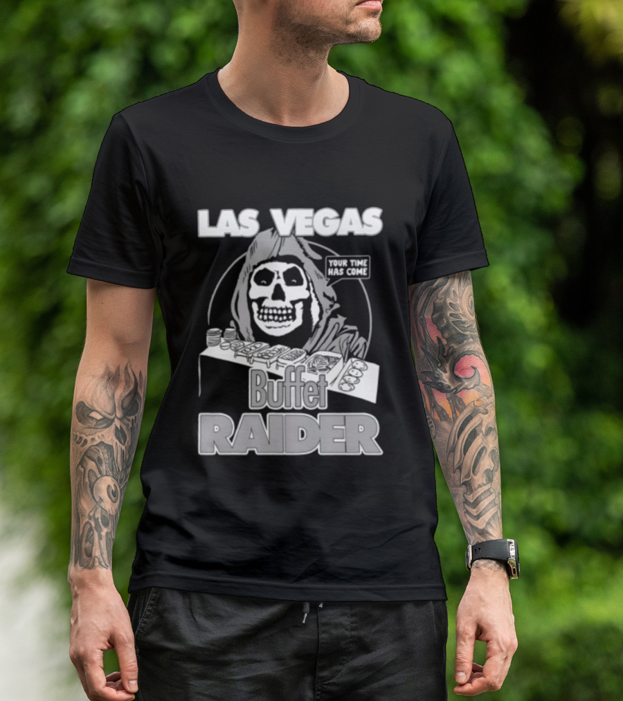 Las Vegas Your Time Has Come Buffet Raider Grim Reaper T-Shirt