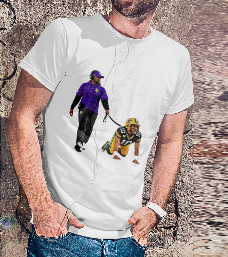 Brian Flores Minnesota Vikings Dominating Jordan Love Green Bay Packers NFL Meme T-Shirt