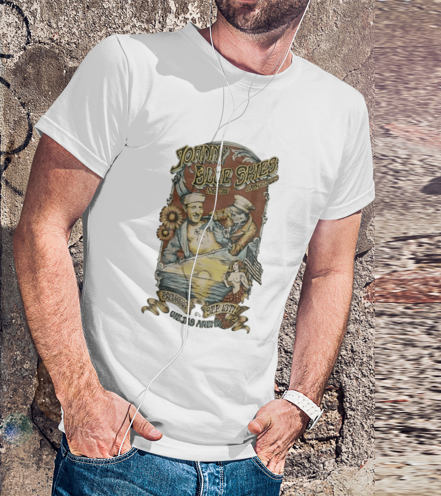 Johnny Blue Skies And The Dark Clouds Live San Diego California Sep 13th Viejas Arena T-Shirt