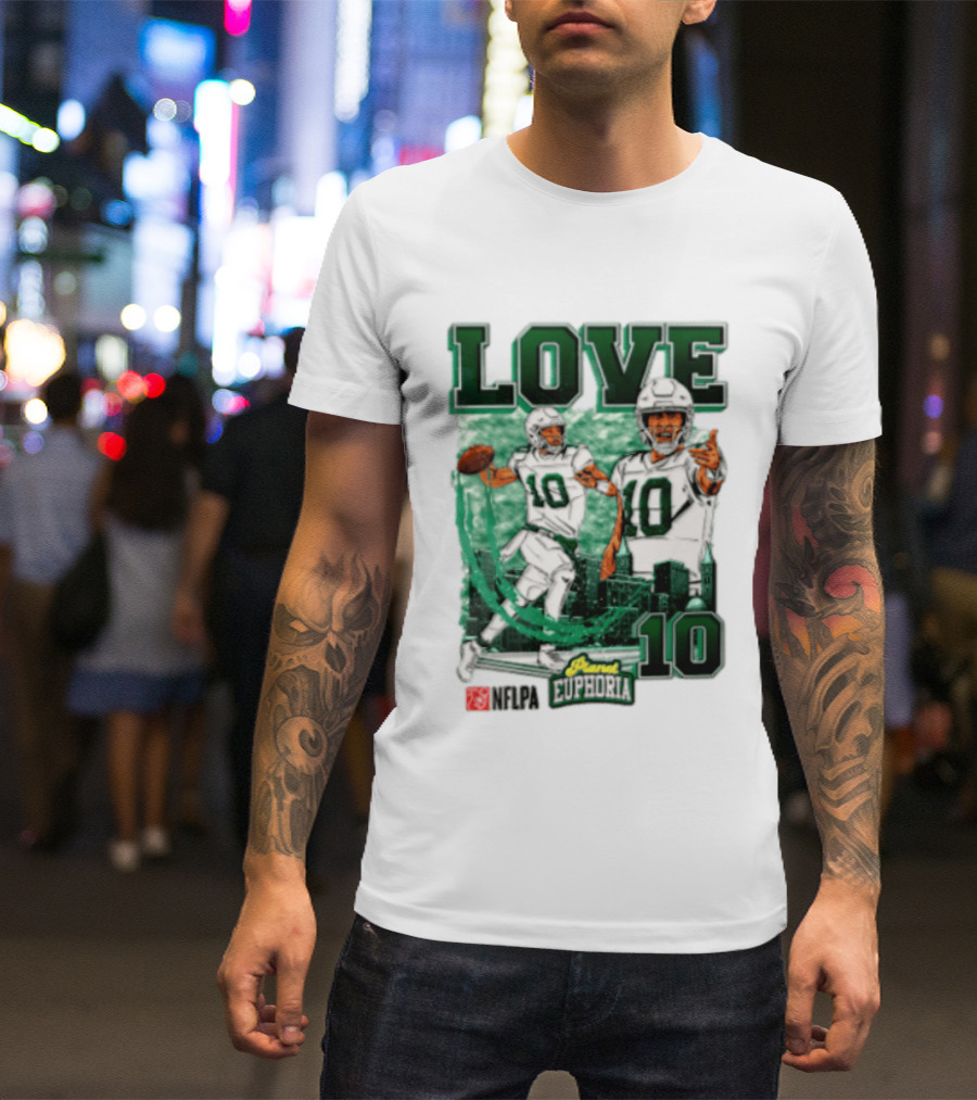 Jordan Love 10 NFLPA Euphoria Player Edition T-Shirt