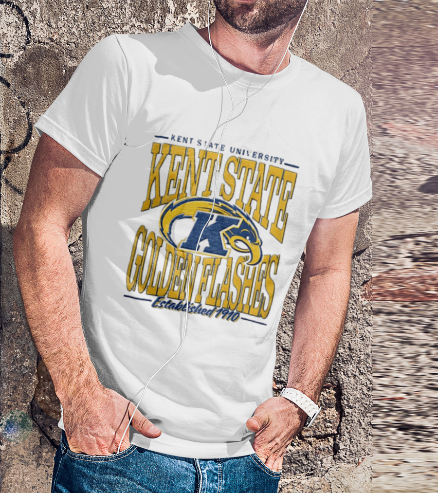 Kent State University Golden Flashes 1910 Blue Yellow Eagle T-Shirt
