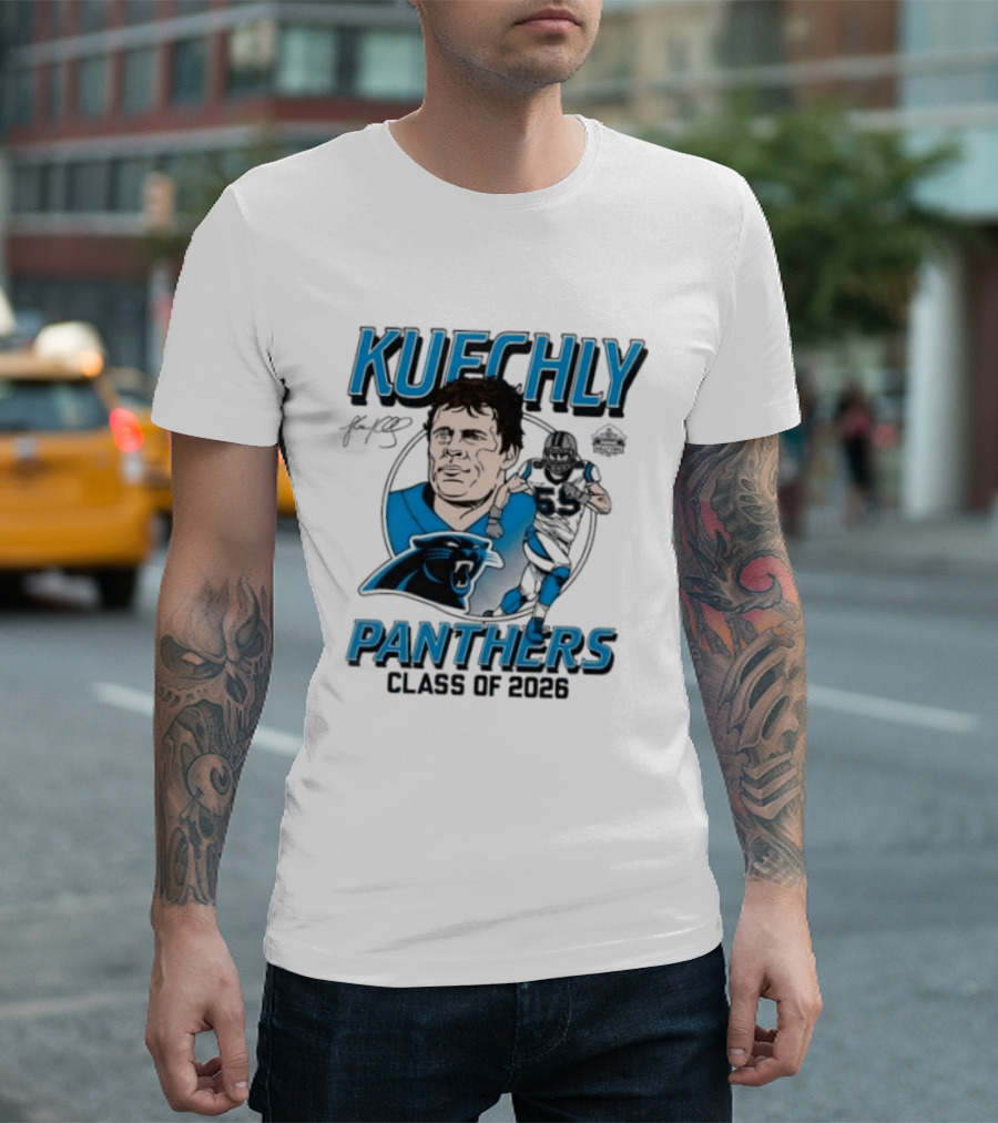 Kuechly Panthers Class Of 2026 Hall Of Fame T-Shirt