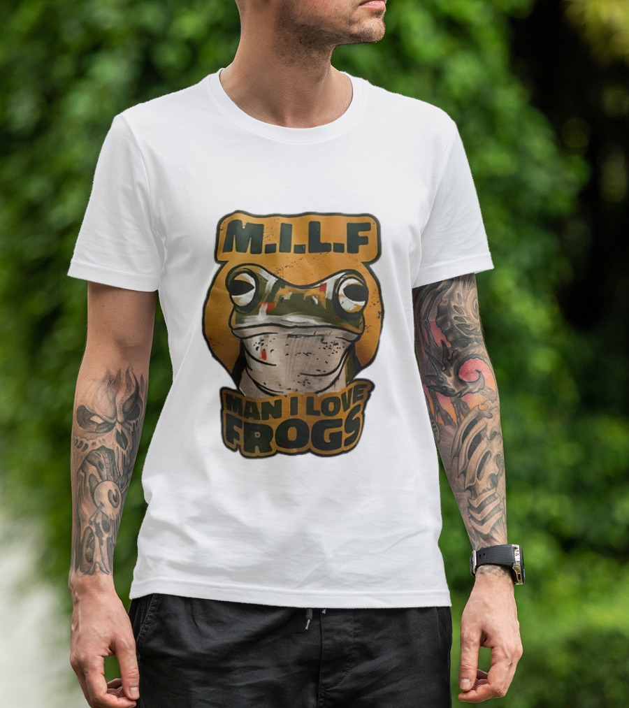 M.I.L.F Man I Love Frogs Frog Amphibian T-Shirt