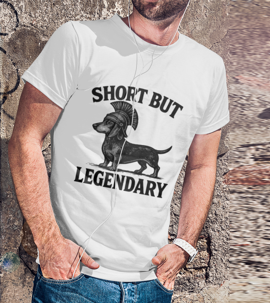 Short But Legendary Roman Warrior Wiener Dog T-Shirt